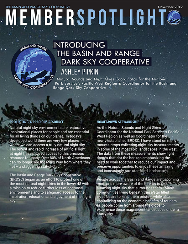 Member Spotlight: Basin & Range Dark Sky Cooperative